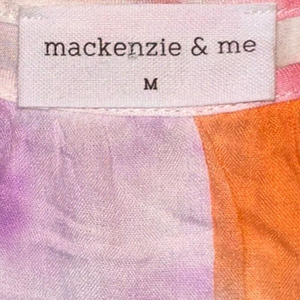 Mackenzie & Me Tie Dye Paneled Rainbow Swing Mini Dress — image 3 of 4